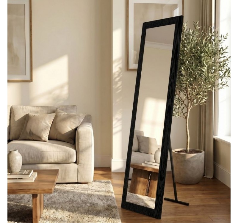 Καθρέπτης δαπέδου - τοίχου Lalu Μegapap χρώμα sencron black 40x150εκ.