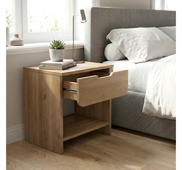 Κομοδίνο Mida Megapap χρώμα sepet oak 45x40x52εκ.
