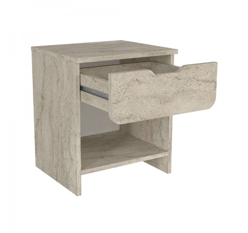 Κομοδίνο Mida Megapap χρώμα travertine 45x40x52εκ.