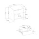 Κομοδίνο Mida Megapap χρώμα travertine 45x40x52εκ.