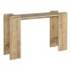 Κονσόλα Mendoza Megapap χρώμα sapphire oak - travertine 130,8x35x76,8εκ.