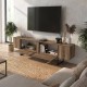 Έπιπλο τηλεόρασης Orontes Megapap χρώμα καρυδί 180x29,6x50εκ.