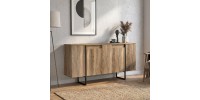 Μπουφές Orontes Megapap χρώμα καρυδί 160x35,2x80εκ.