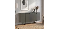 Μπουφές Orontes Megapap χρώμα ανθρακί 160x35,2x80εκ.