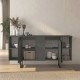 Μπουφές Orontes Megapap χρώμα ανθρακί 160x35,2x80εκ.