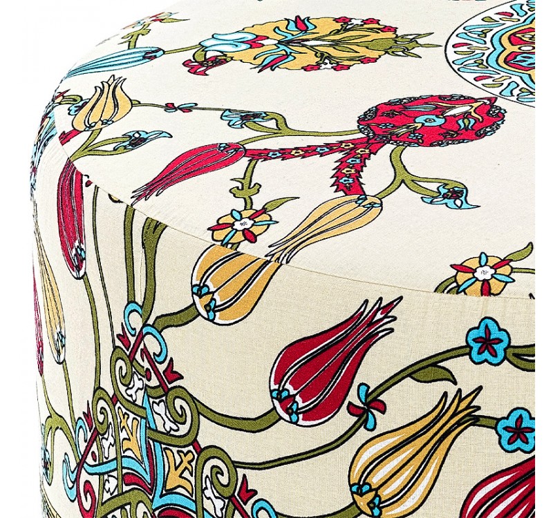 Σκαμπώ Rimini Megapap υφασμάτινο πολύχρωμο 65x65x40εκ.