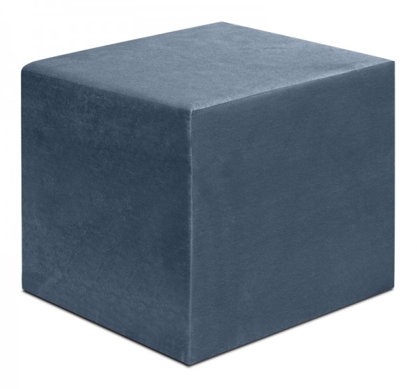 Σκαμπώ April Megapap βελούδινο χρώμα ανθρακί 40x40x40εκ.