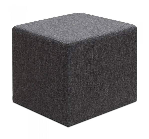 Σκαμπώ Linda Megapap υφασμάτινο χρώμα ανθρακί 40x40x40εκ.