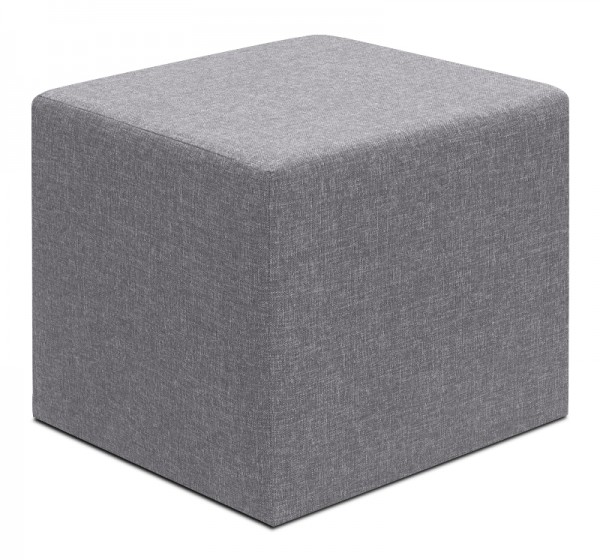 Σκαμπώ Linda Megapap υφασμάτινο χρώμα γκρι 40x40x40εκ.