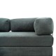Καναπές - κρεβάτι Comfort Megapap τριθέσιος υφασμάτινος χρώμα μέντα 190x95x75εκ.