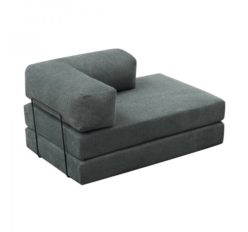 Καναπές - κρεβάτι Comfort Megapap διθέσιος υφασμάτινος χρώμα μέντα 140x95x75εκ.