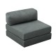Πολυθρόνα - κρεβάτι Comfort Megapap υφασμάτινη χρώμα μέντα 95x95x75εκ.