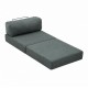 Πολυθρόνα - κρεβάτι Comfort Megapap υφασμάτινη χρώμα μέντα 95x95x75εκ.