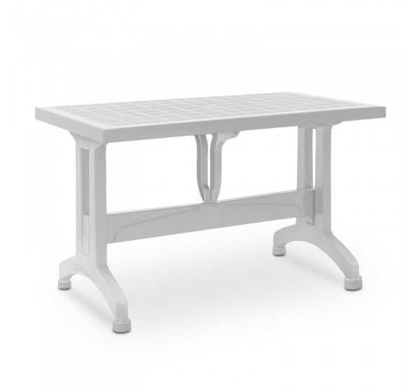 Τραπέζι πολυπροπυλενίου Callan Megapap χρώμα λευκό 140x80x73εκ.