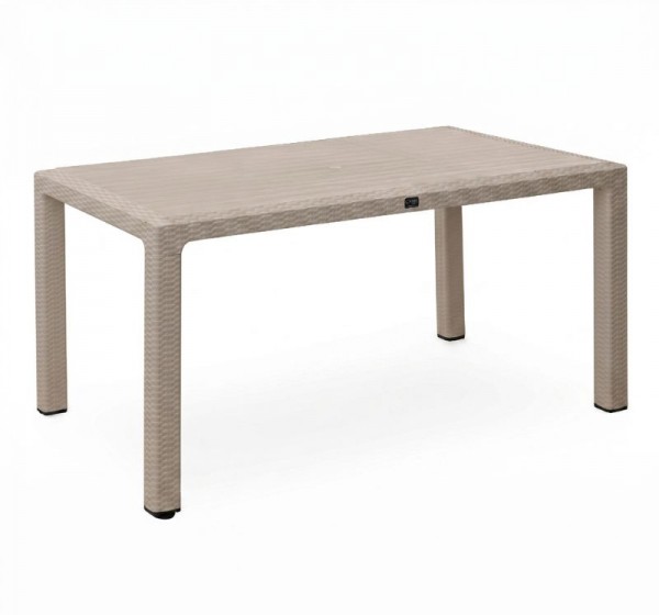 Τραπέζι πολυπροπυλενίου Kalan Megapap χρώμα cappuccino 150x90x75εκ.