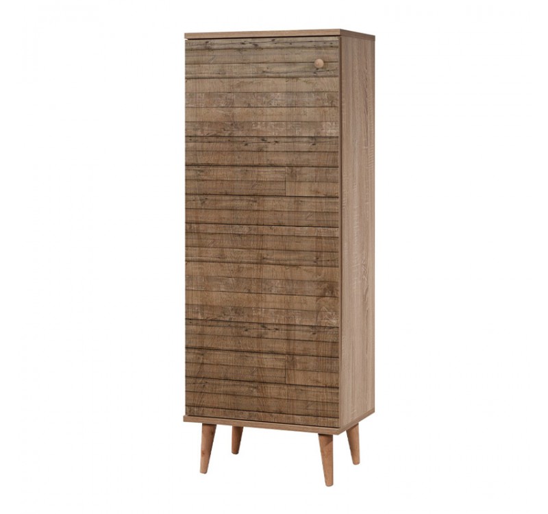 Παπουτσοθήκη - Ντουλάπι Soho Megapap χρώμα sonoma 50x38x135εκ.