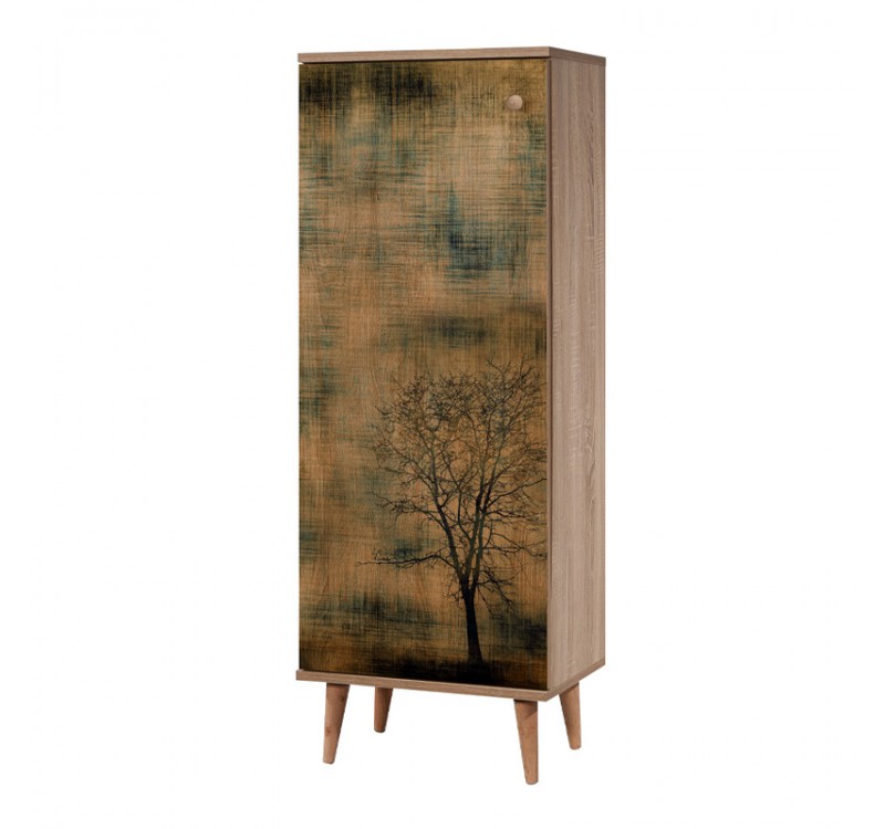 Παπουτσοθήκη - Ντουλάπι Soho Megapap χρώμα sonoma 50x38x135εκ.