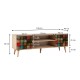 Έπιπλο τηλεόρασης Soho Megapap χρώμα sonoma 140x40x50 εκ.