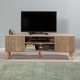 Έπιπλο τηλεόρασης Soho Megapap χρώμα sonoma 140x40x50 εκ.