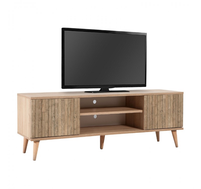 Έπιπλο τηλεόρασης Soho Megapap χρώμα sonoma 140x40x50 εκ.