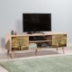 Έπιπλο τηλεόρασης Soho Megapap χρώμα sonoma 140x40x50 εκ.