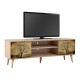 Έπιπλο τηλεόρασης Soho Megapap χρώμα sonoma 140x40x50 εκ.