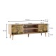 Έπιπλο τηλεόρασης Soho Megapap χρώμα sonoma 140x40x50 εκ.