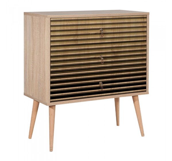 Συρταρτιέρα Soho Megapap χρώμα sonoma 80x40x90εκ.