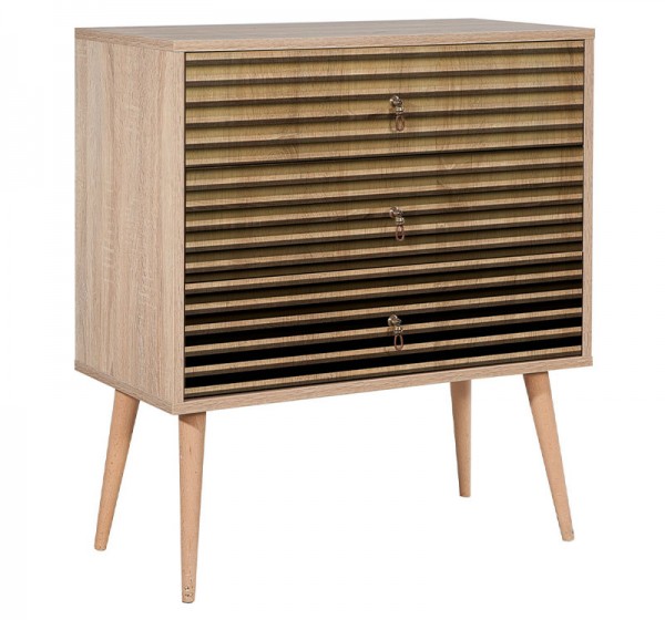 Συρταρτιέρα Soho Megapap χρώμα sonoma 80x40x90εκ.