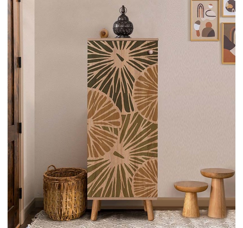 Παπουτσοθήκη - Ντουλάπι Soho Megapap χρώμα sonoma 50x38x135εκ.