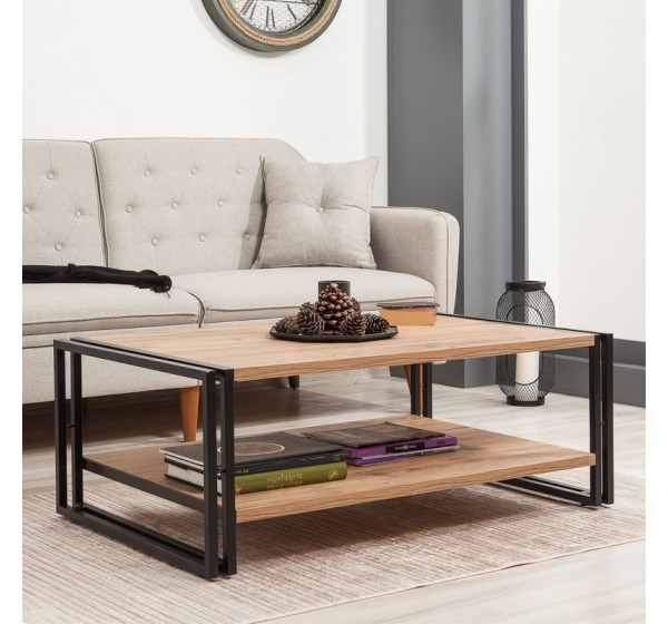 Τραπεζάκι σαλονιού Atlas Megapap χρώμα atlantic pine 110x70x40εκ.