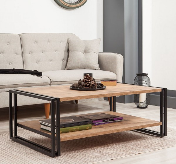 Τραπεζάκι σαλονιού Atlas Megapap χρώμα atlantic pine 110x70x40εκ.