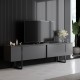 Έπιπλο τηλεόρασης Luxe Megapap χρώμα ανθρακί 180x30x50εκ.