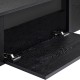 Έπιπλο τηλεόρασης Luxe Megapap χρώμα black wood 180x30x50εκ.
