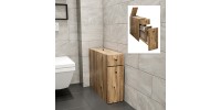 Ντουλάπι μπάνιου Calencia Megapap χρώμα φυσικό οξιάς 20x60x55εκ.