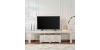 Έπιπλο τηλεόρασης Enclave Megapap χρώμα εφέ μαρμάρου 180x31,3x50εκ.