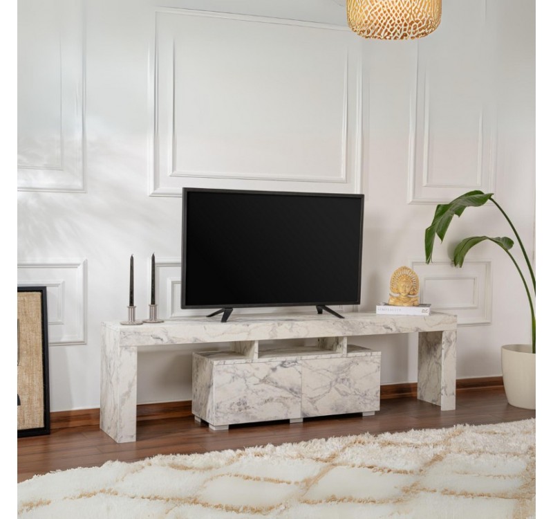 Έπιπλο τηλεόρασης Enclave Megapap χρώμα εφέ μαρμάρου 180x31,3x50εκ.