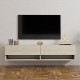 Έπιπλο τηλεόρασης επιτοίχιο Arges Megapap χρώμα travertine 140x29,6x30εκ.