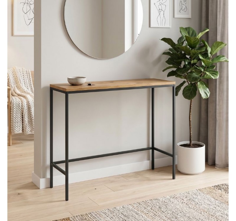 Κονσόλα Canva Megapap χρώμα atlantic pine 100x30x80εκ.