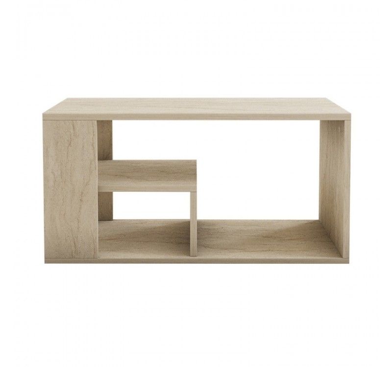 Τραπεζάκι σαλονιού Rodom Megapap χρώμα travertine 80x50x40εκ.