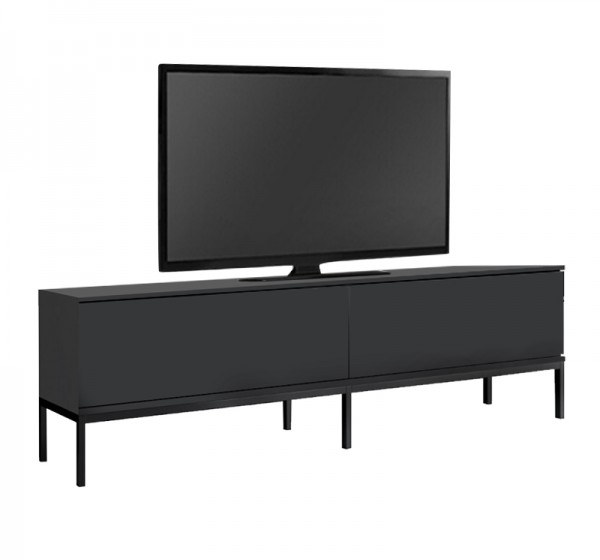 Έπιπλο τηλεόρασης Lord Megapap χρώμα μαύρο 180x30x47εκ.