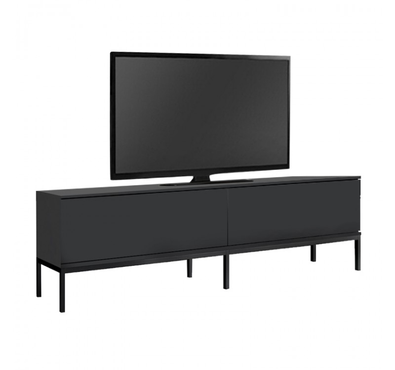 Έπιπλο τηλεόρασης Lord Megapap χρώμα μαύρο 180x30x47εκ.