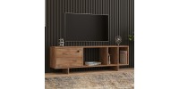 Έπιπλο τηλεόρασης Folsom Megapap χρώμα atlantic pine 140x29,9x45εκ.