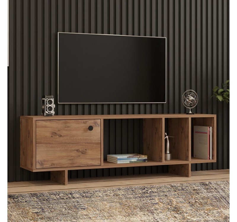 Έπιπλο τηλεόρασης Folsom Megapap χρώμα atlantic pine 140x29,9x45εκ.