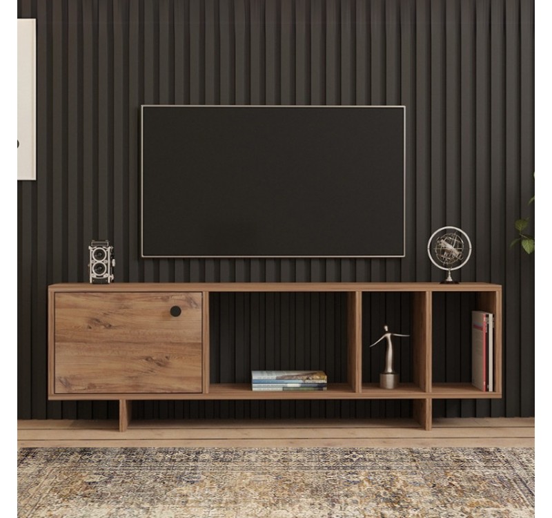 Έπιπλο τηλεόρασης Folsom Megapap χρώμα atlantic pine 140x29,9x45εκ.