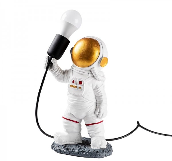 Φωτιστικό επιτραπέζιο Astronaut Megapap E27 πολυεστερικό χρώμα λευκό 20x15x32εκ.