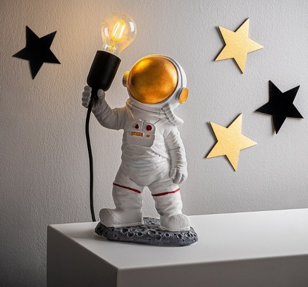 Φωτιστικό επιτραπέζιο Astronaut Megapap E27 πολυεστερικό χρώμα λευκό 20x15x32εκ.