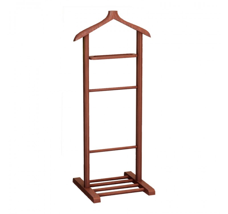 Επιδαπέδια κρεμάστρα Beta Megapap ξύλινη χρώμα καρυδί 48x35x120εκ.