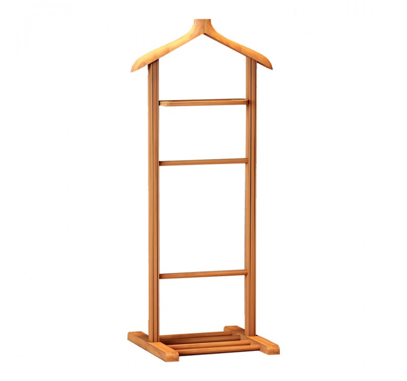 Επιδαπέδια κρεμάστρα Beta Megapap ξύλινη χρώμα φυσικό 48x35x120εκ.