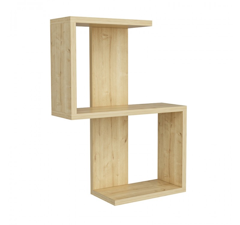 Ραφιέρα τοίχου Octa Megapap χρώμα sapphire oak 45x16,4x60εκ.